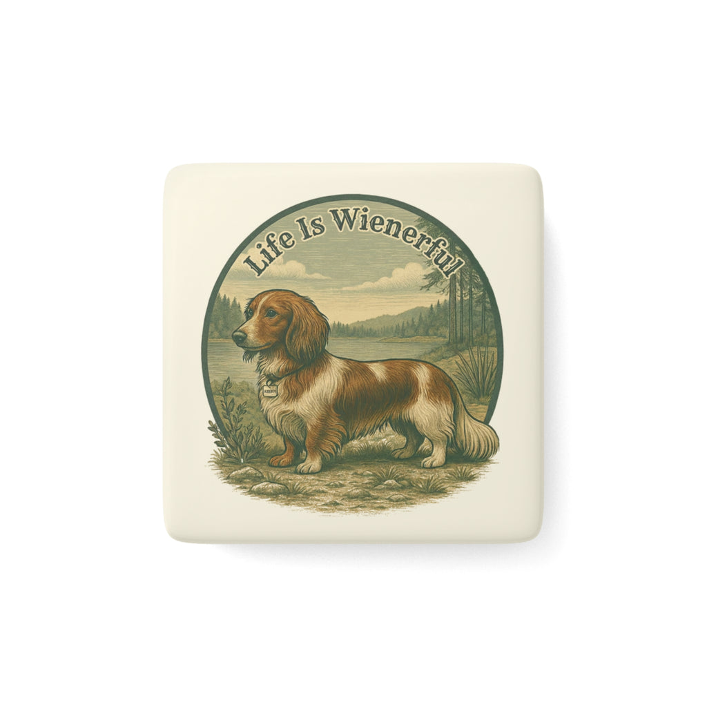 Life is Wienerful Ceramic Magnet