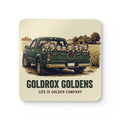 GoldRox Squad Goals Corkwood Coaster Set