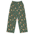 Après-Ski Goldens Wide-Leg Pajama Pants — Flat Front