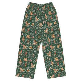 Après-Ski Goldens Wide-Leg Pajama Pants