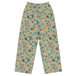 Retrieving Christmas Wide-Leg Pajama Pants