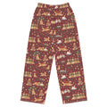 Five Golden Rings Wide-Leg Pajama Pants — Flat Front