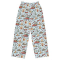 Tree Farm Christmas Wide-Leg Pajama Pants — Flat Front