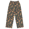 Brewmaster's Christmas Wide-Leg Pajama Pants — Flat Front