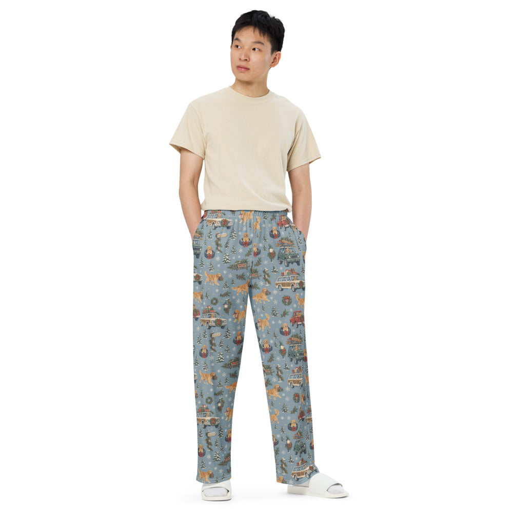 Christmas Convoy Wide-Leg Pajama Pants — Men's Front
