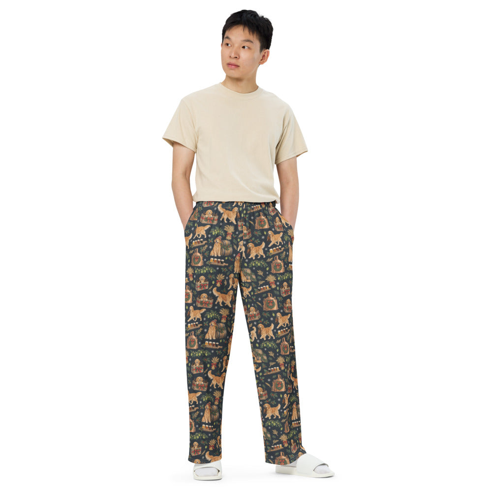Brewmaster's Christmas Wide-Leg Pajama Pants — Men's Front
