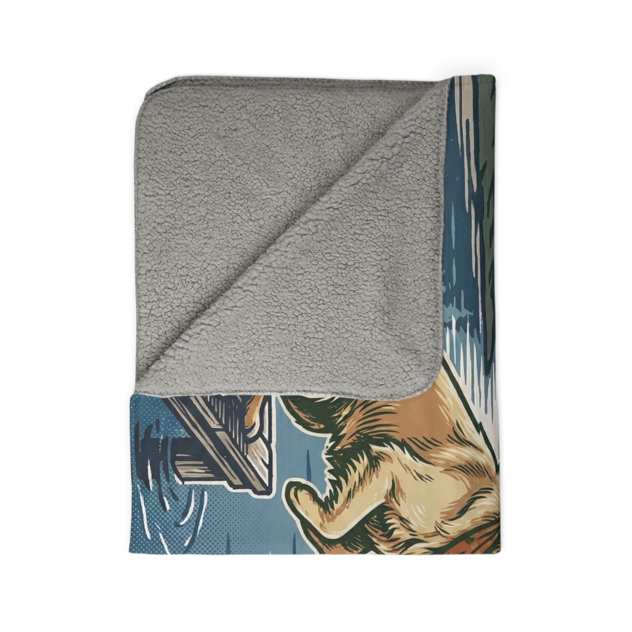Ready for a Swim Cozy Fleece Sherpa Blanket