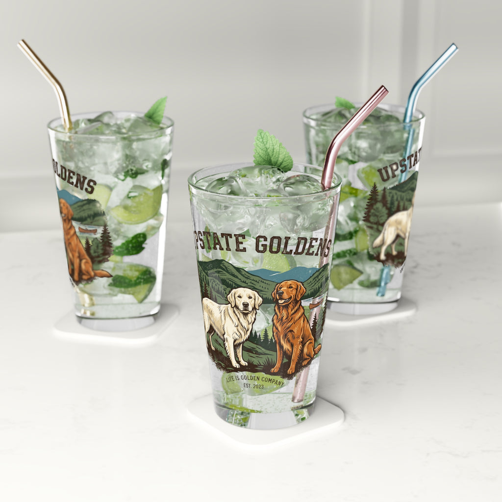 Upstate Goldens Pint Glass