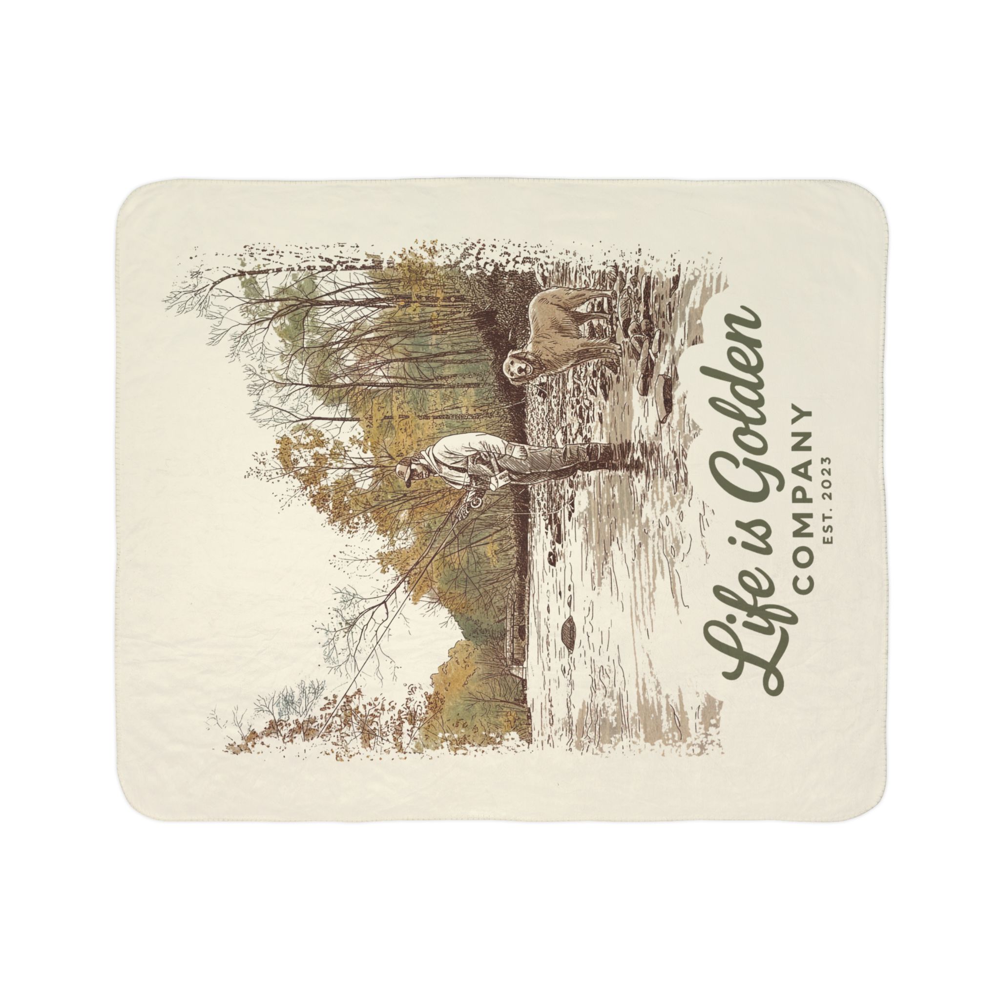 Cast &amp; Companion Cozy Fleece Sherpa Blanket