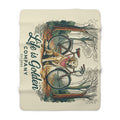Pedal and Paws Cozy Sherpa Fleece Blanket