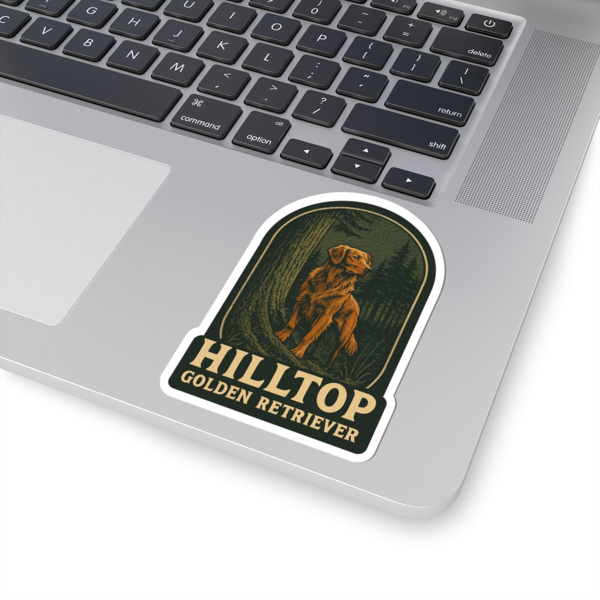 Hilltop Golden Retriever Stickers