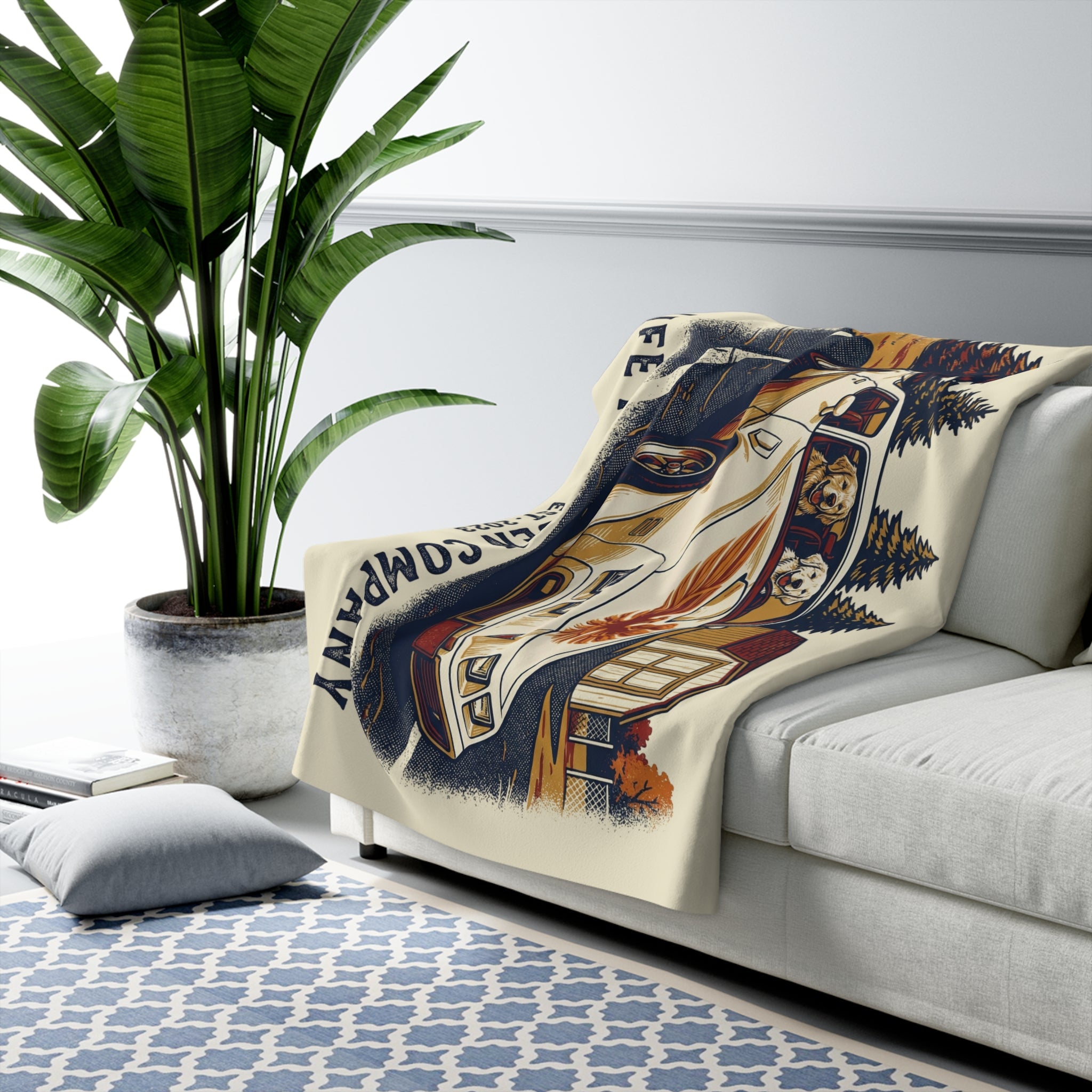 '78 Trans Am Cozy Sherpa Fleece Blanket