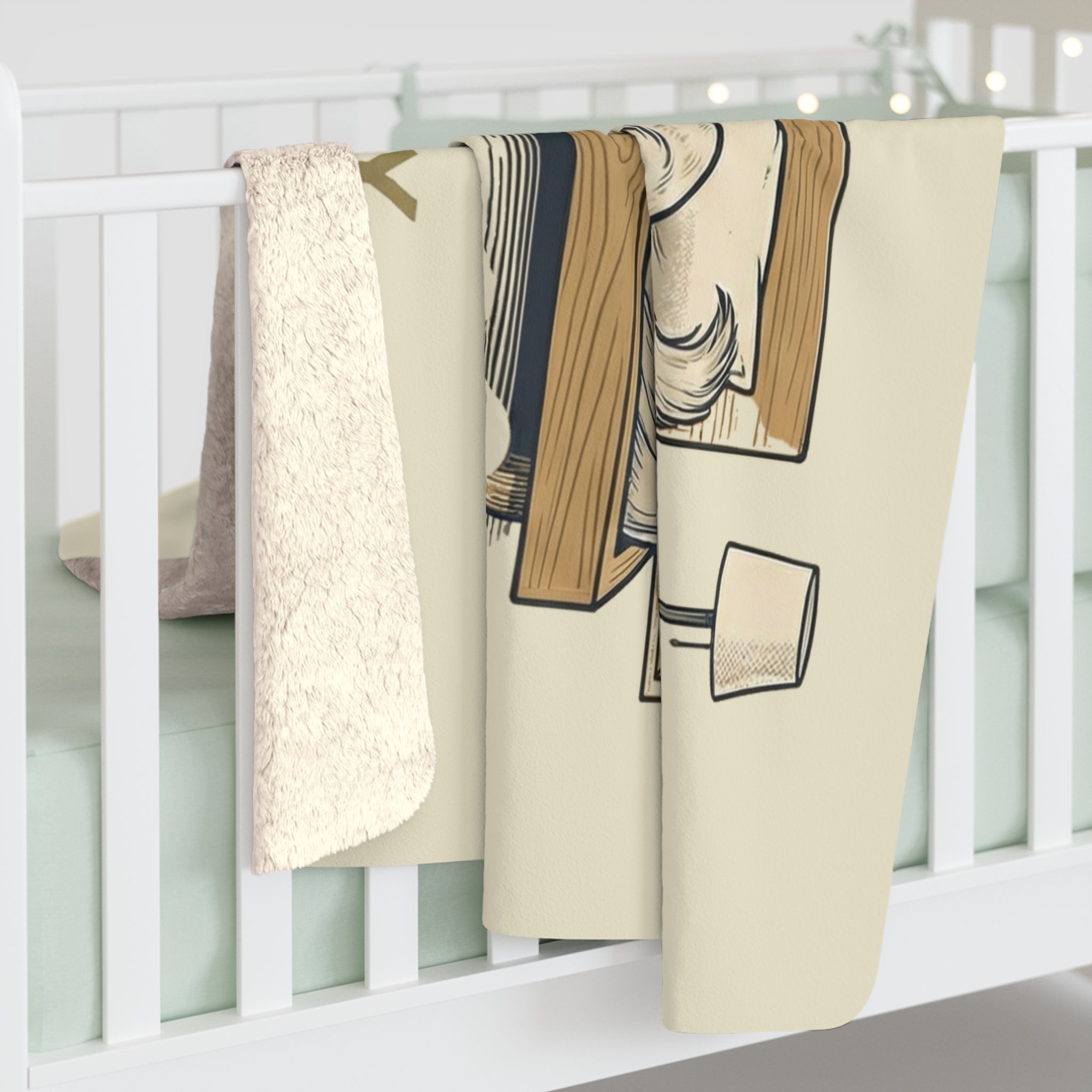Stay Cozy, Stay Golden Cozy Sherpa Fleece Blanket