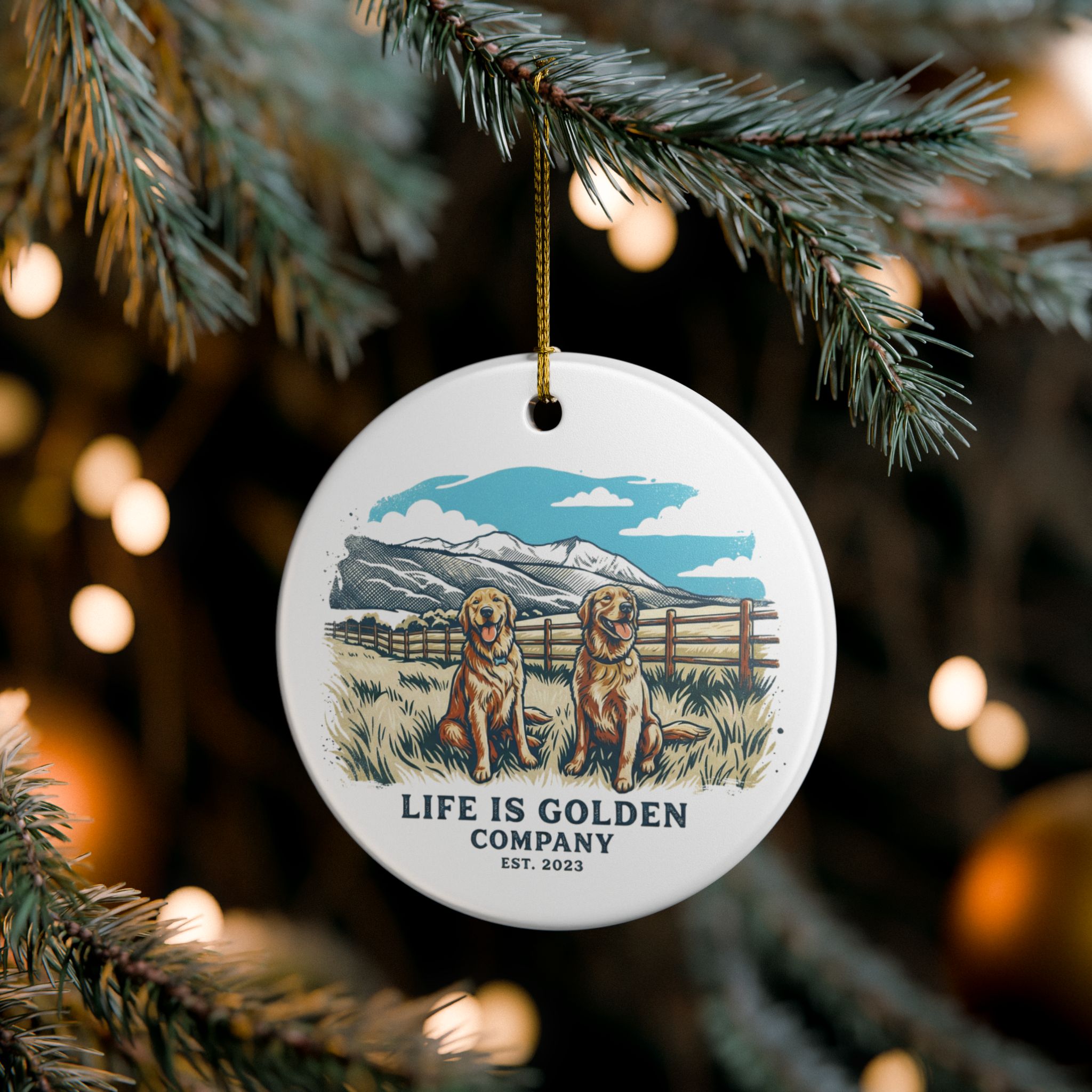 Babies at Sopris Ceramic Ornament