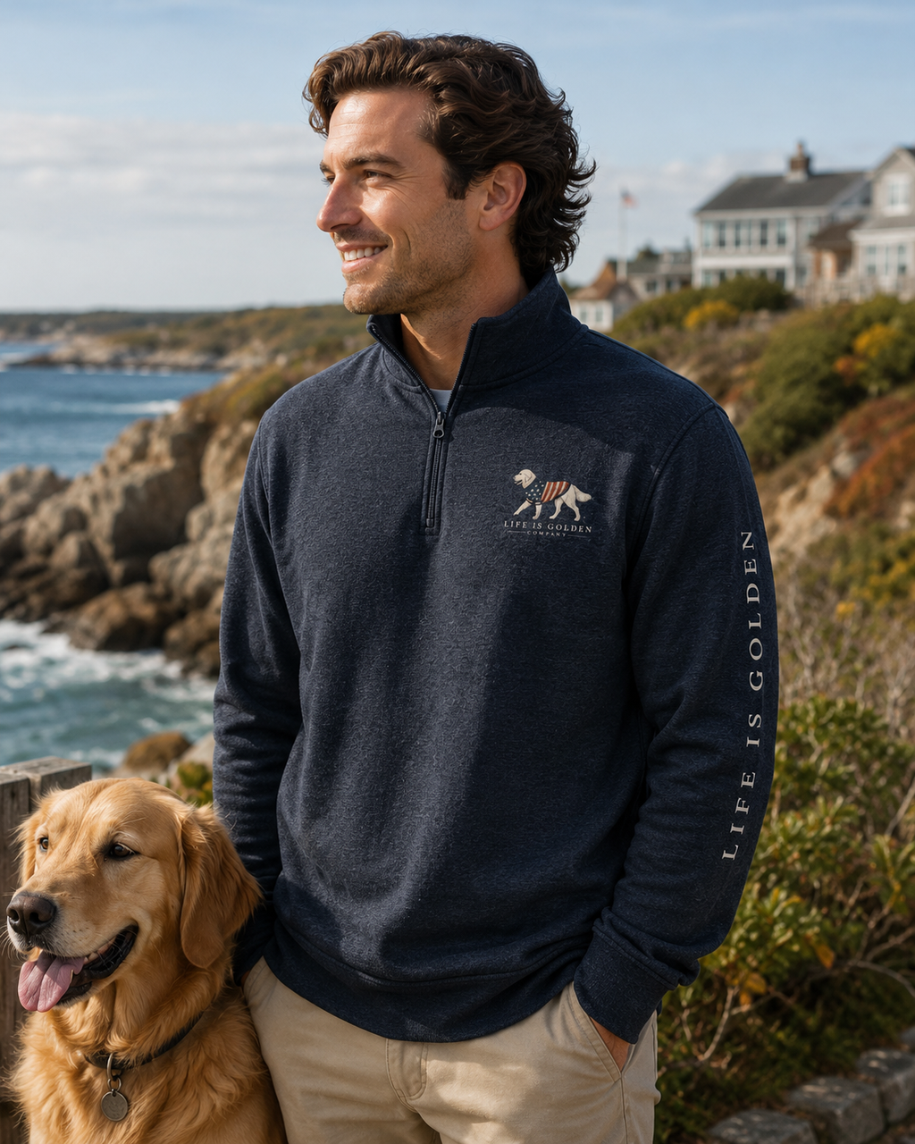Old Glory Fleece Pullover
