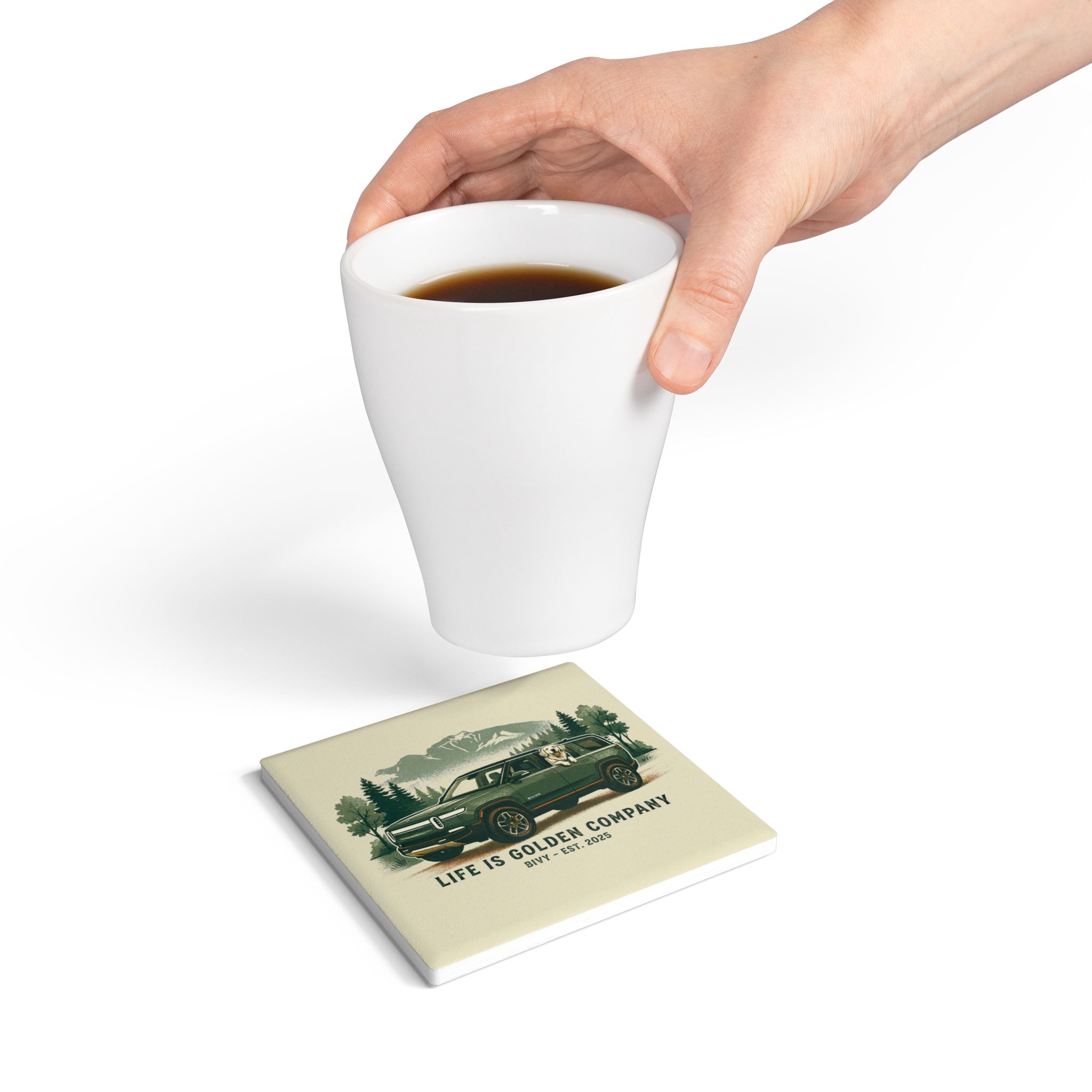 The Bivian Ceramic Coaster