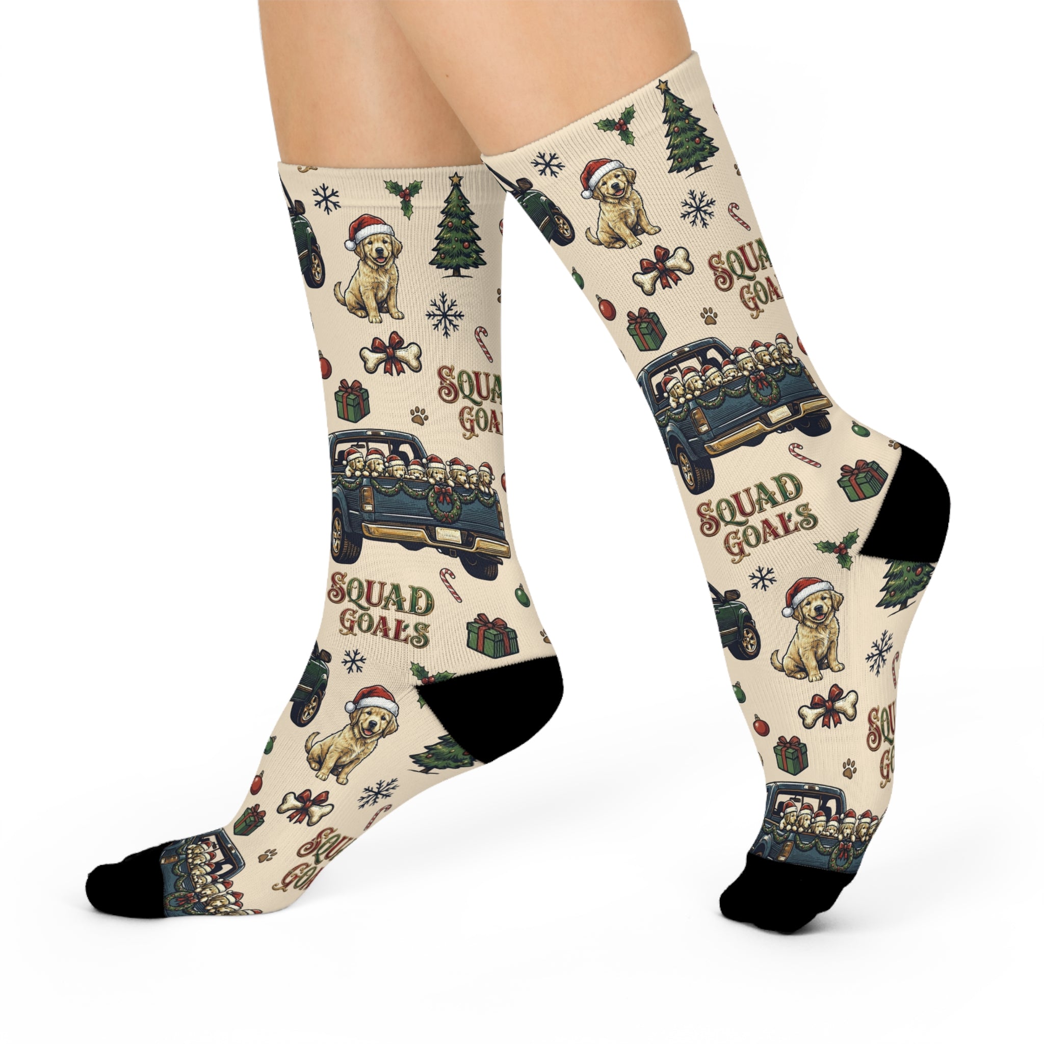 Holiday 'Squad Goals' Crew Socks