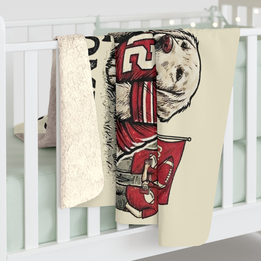 Cheering on the Team Cozy Sherpa Fleece Blanket