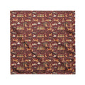 Five Golden Rings Matching Dog Bandana — Flat Front