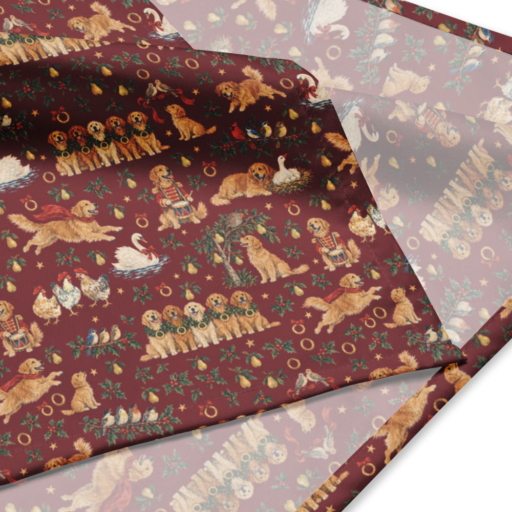Five Golden Rings Matching Dog Bandana — Product details Product details