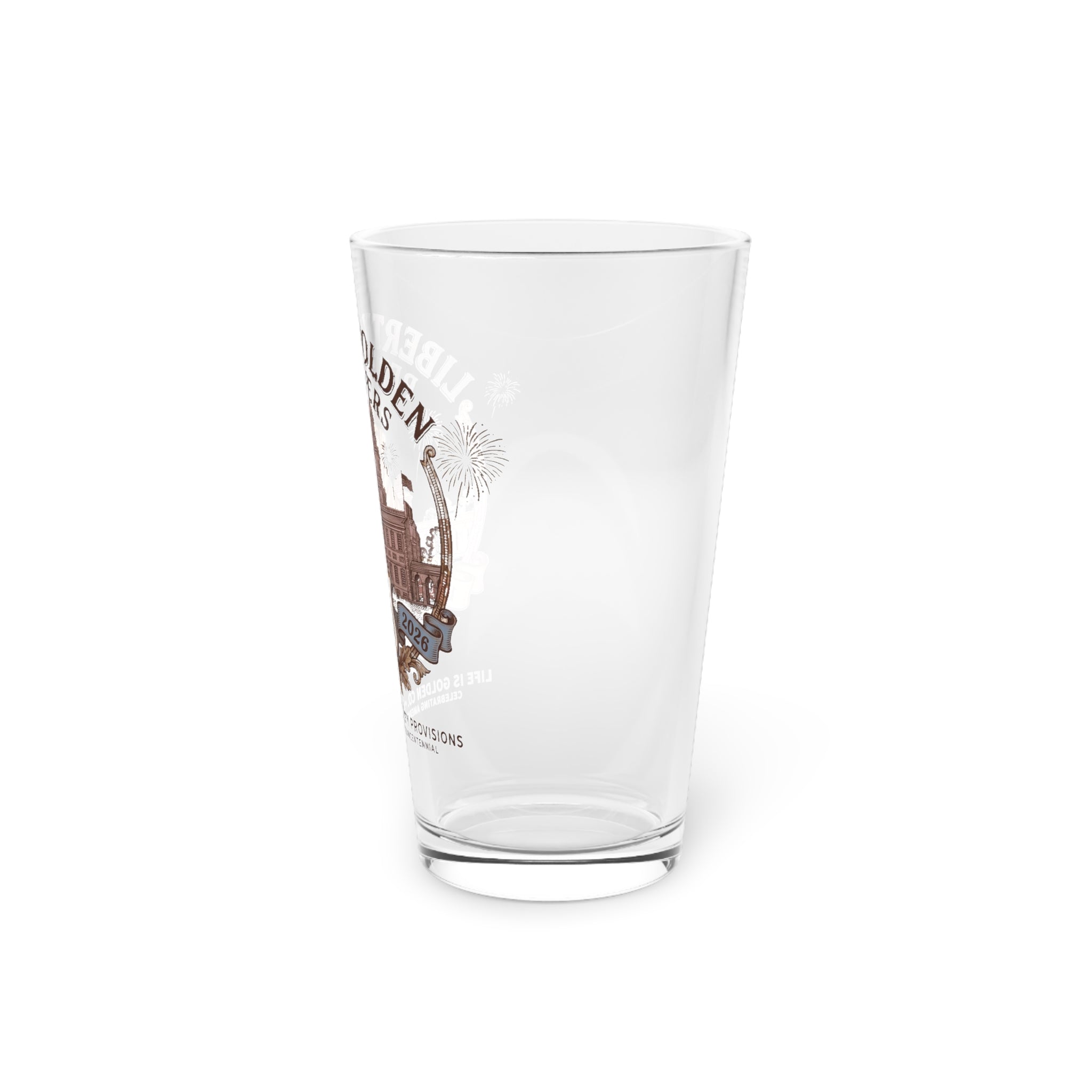 Liberty Goldens Semiquincentennial Pint Glass