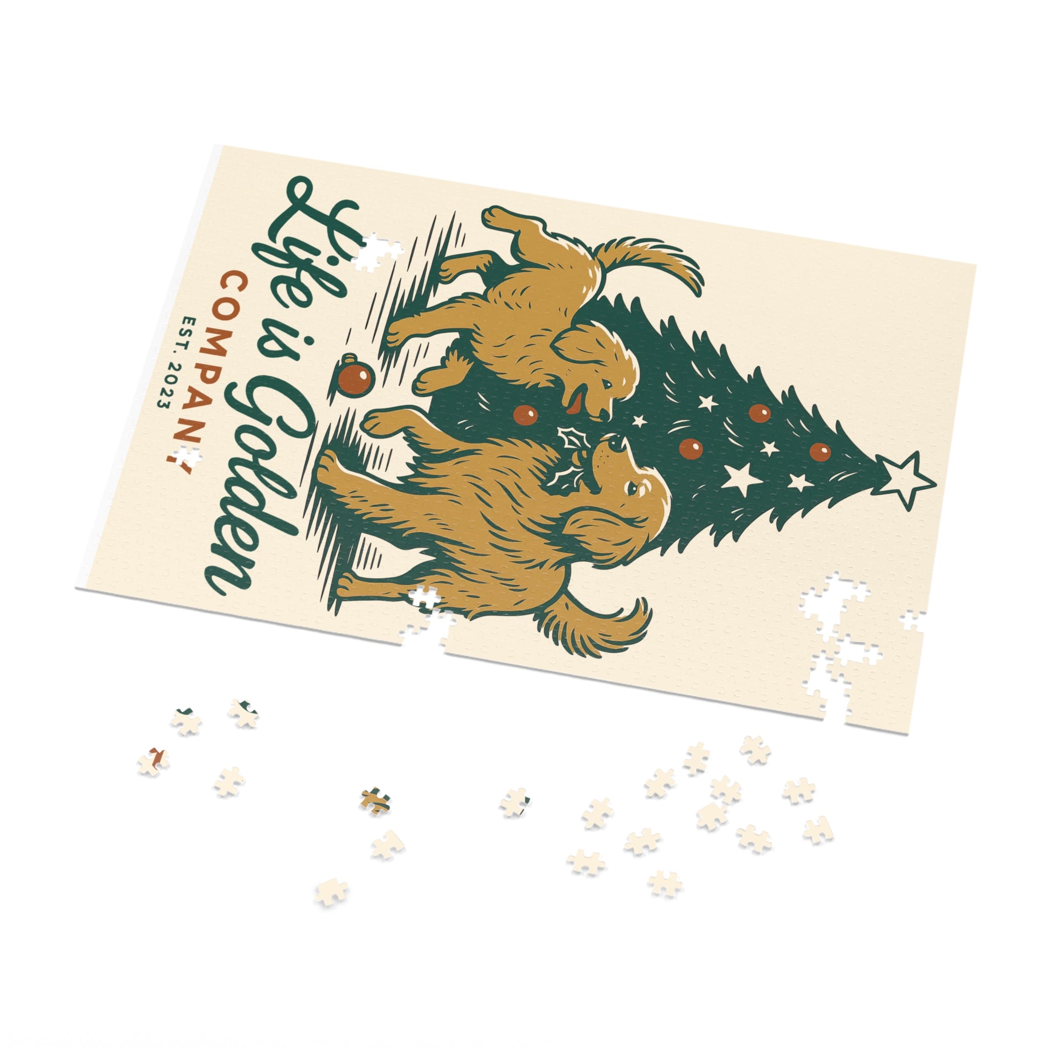 Christmas Playtime 1000 piece Jigsaw Puzzle with Tin