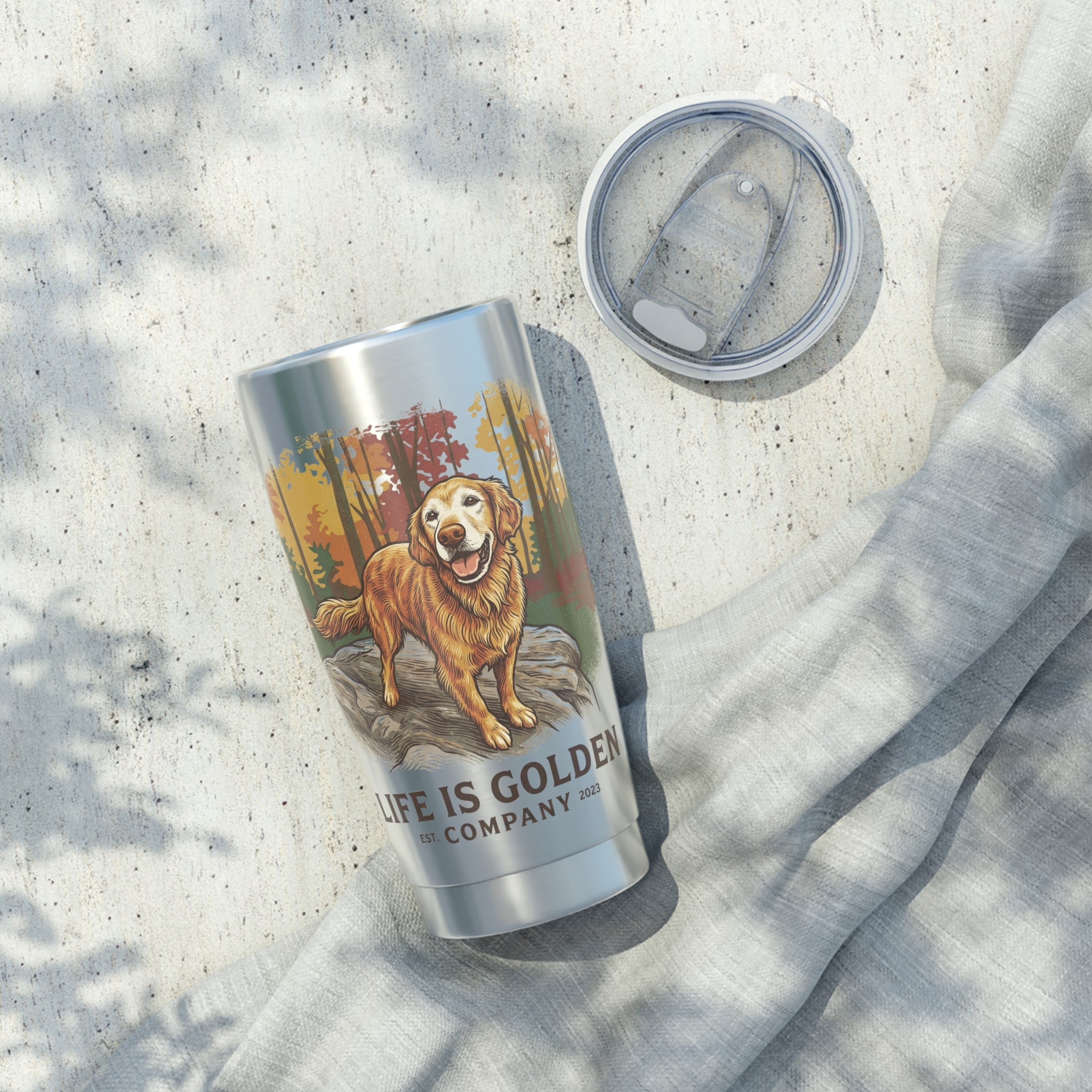 Autumn of a Golden Insulated 20oz Stainless Steel Tumbler