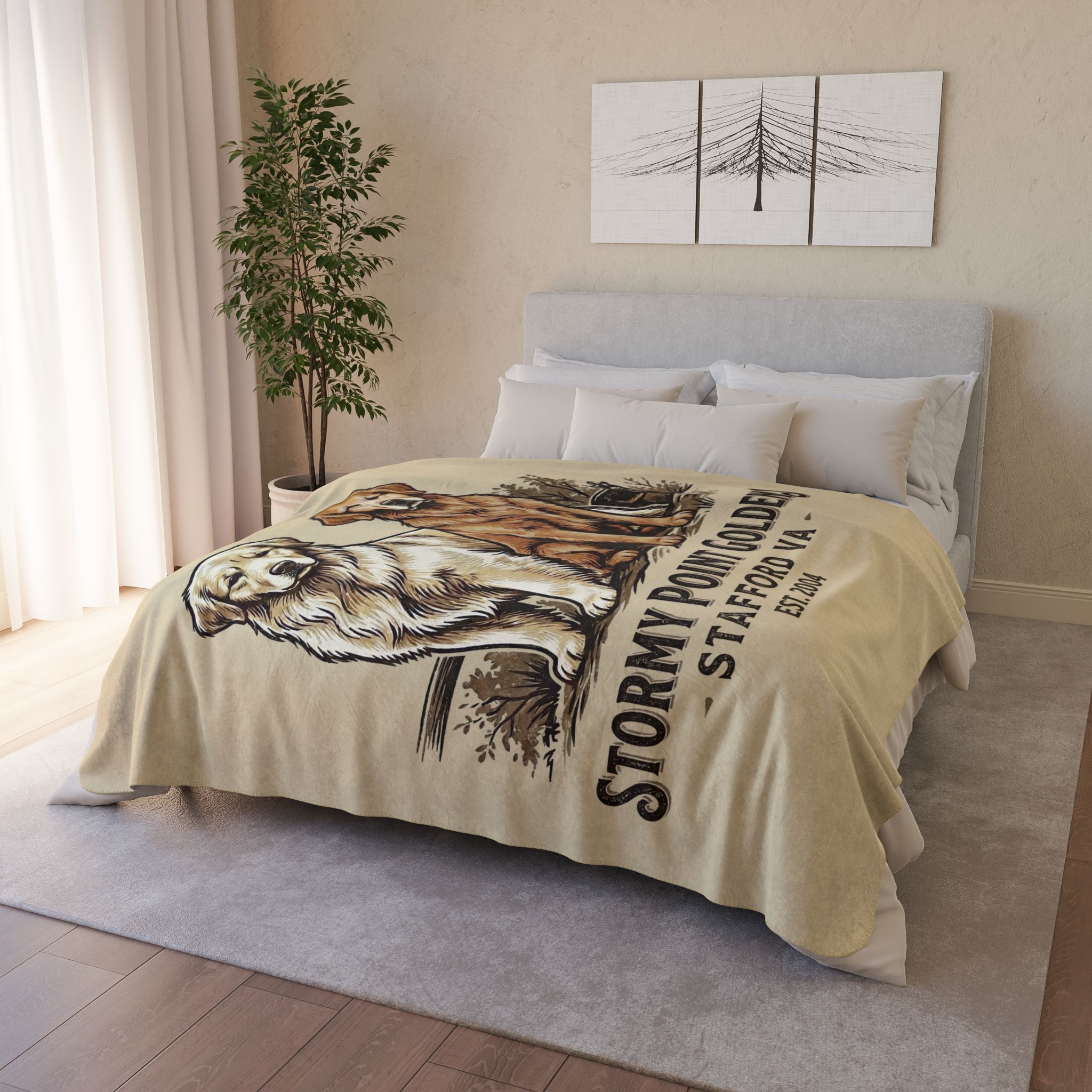 Stormy Point Cozy Fleece Sherpa Blanket