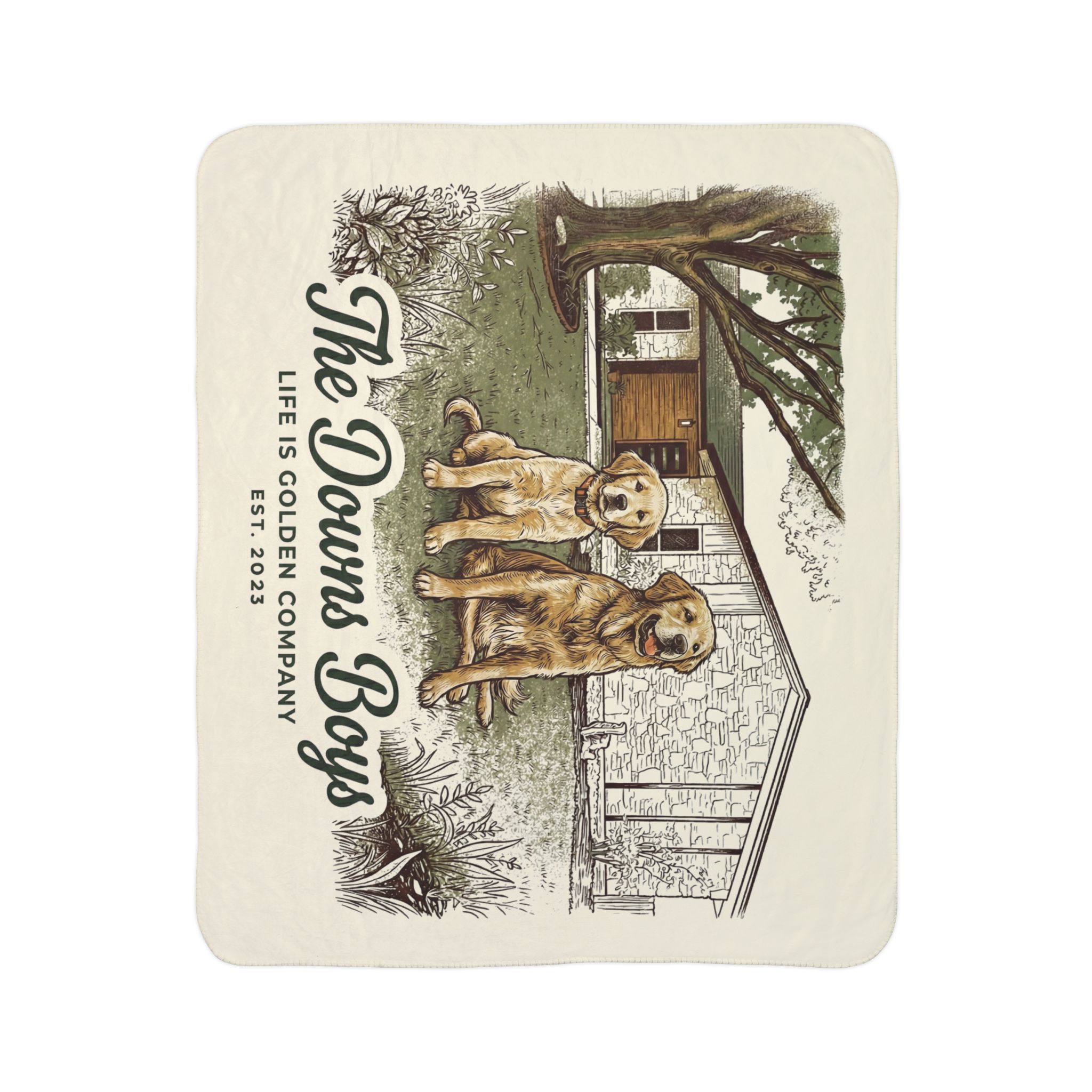 The Downs Boys Cozy Fleece Sherpa Blanket