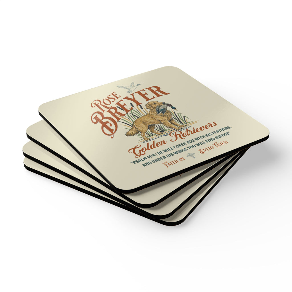 Rose Breyer Corkwood Coaster Set II