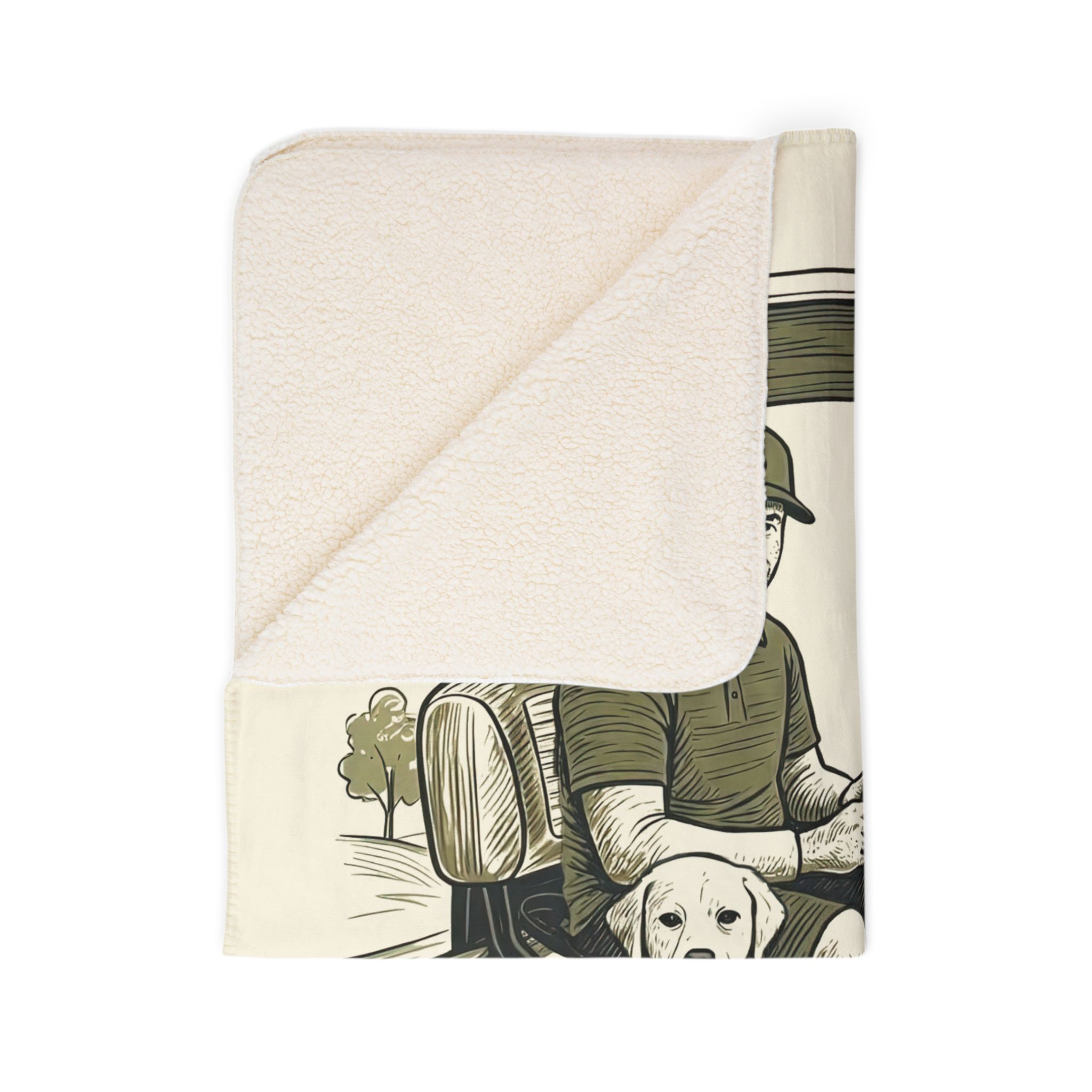 Par for the Paws Cozy Fleece Sherpa Blanket