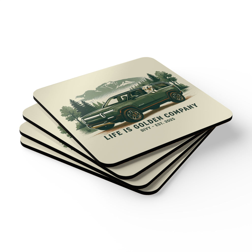The Bivian Corkwood Coaster Set