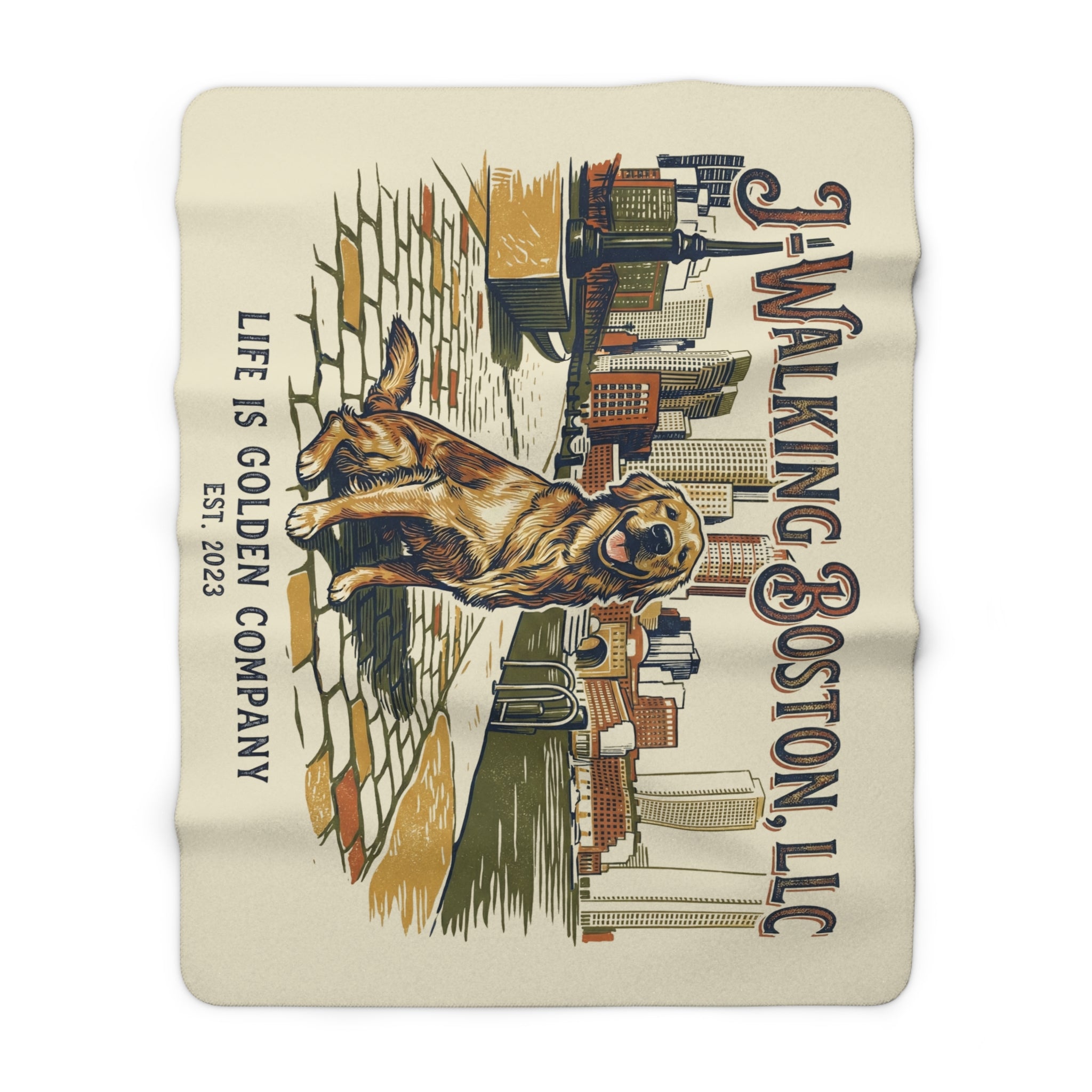 J-Walking Boston, LLC Cozy Sherpa Fleece Blanket