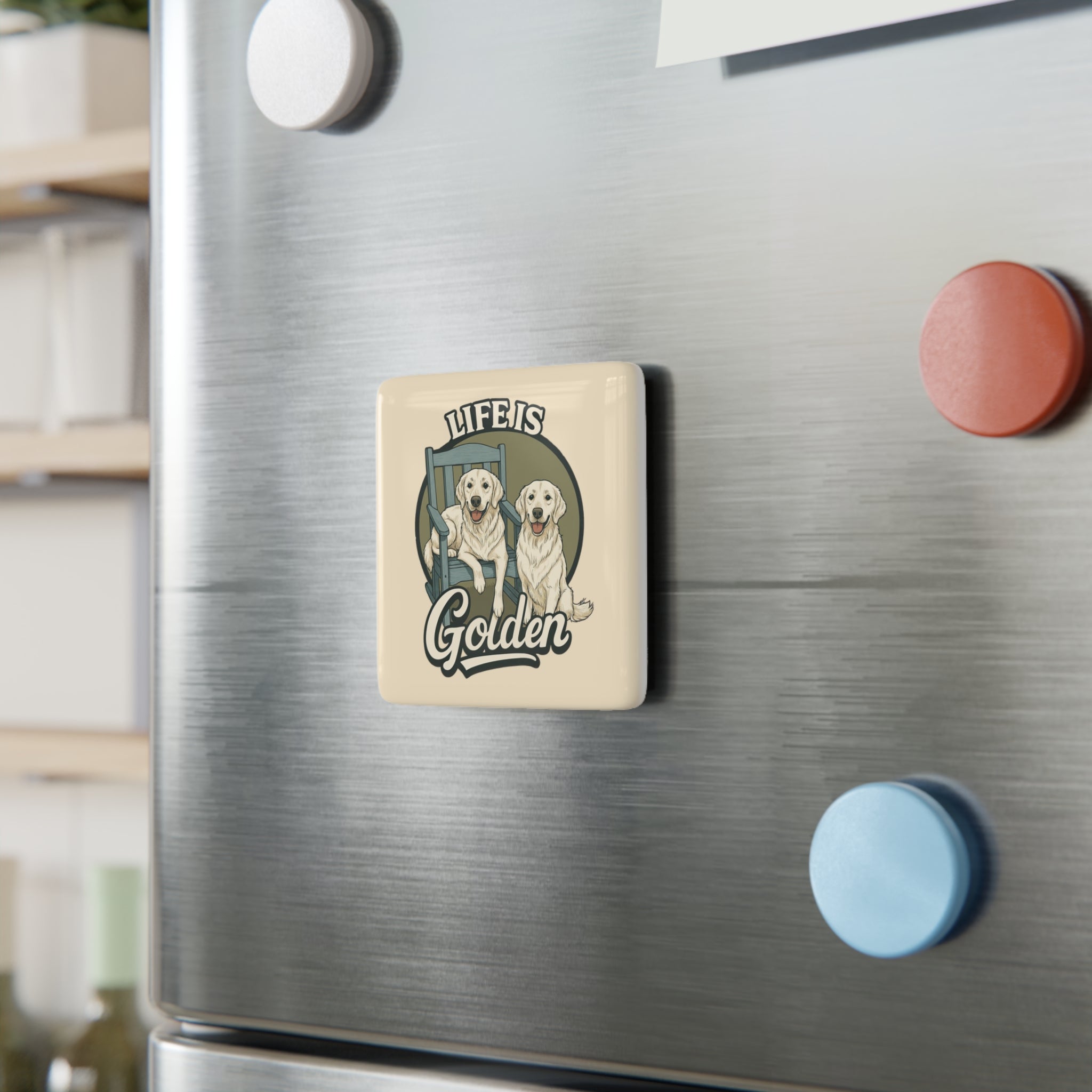 Porchside Pals Ceramic Magnet
