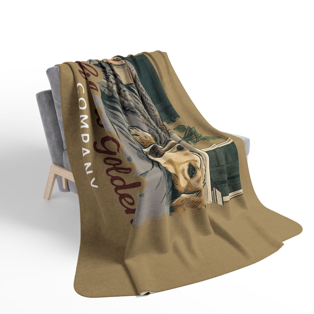 Golden Snuggles Cozy Fleece Sherpa Blanket