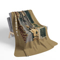 Golden Snuggles Cozy Fleece Sherpa Blanket
