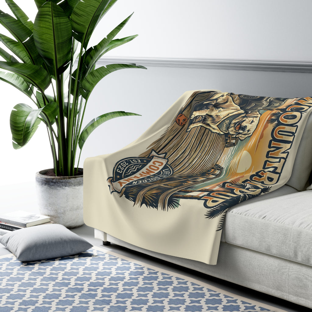 Lowcountry Pup Cozy Sherpa Fleece Blanket