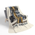 Riverstone Goldens Racing Cozy Fleece Sherpa Blanket