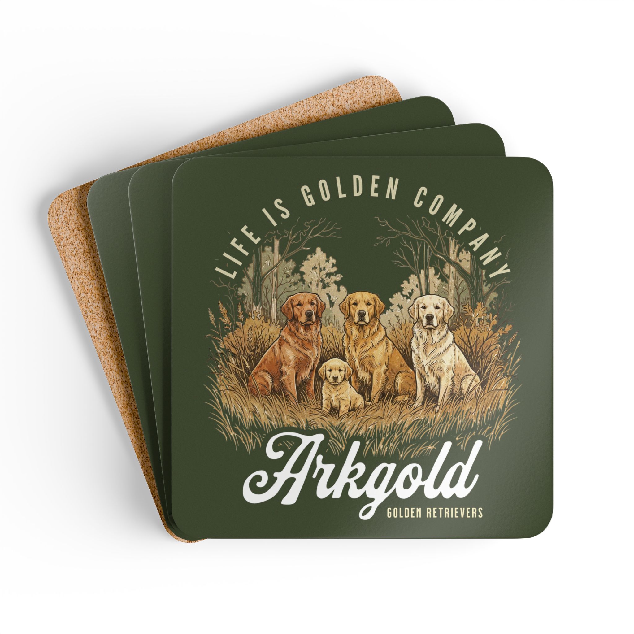 ArkgoldCorkwood Coaster Set