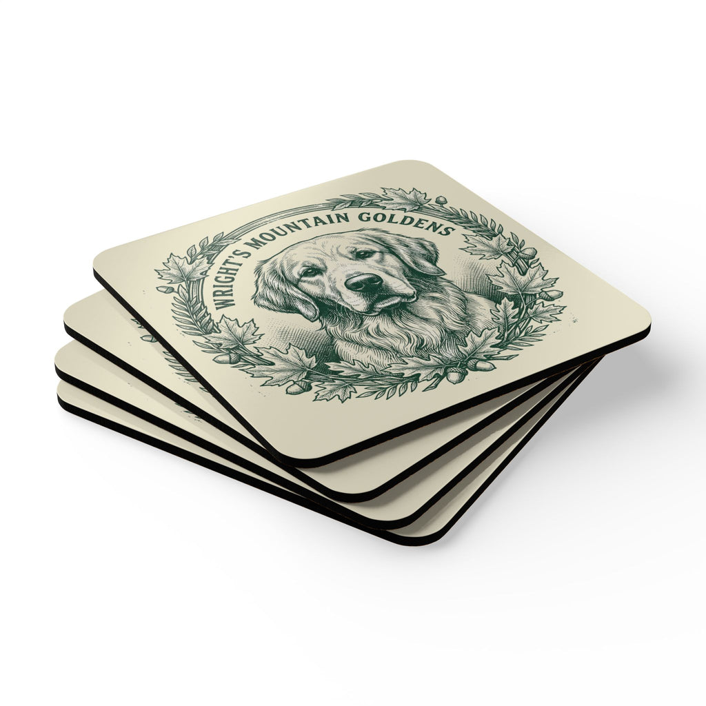 Wright's Mountain Goldens Corkwood Coaster Set