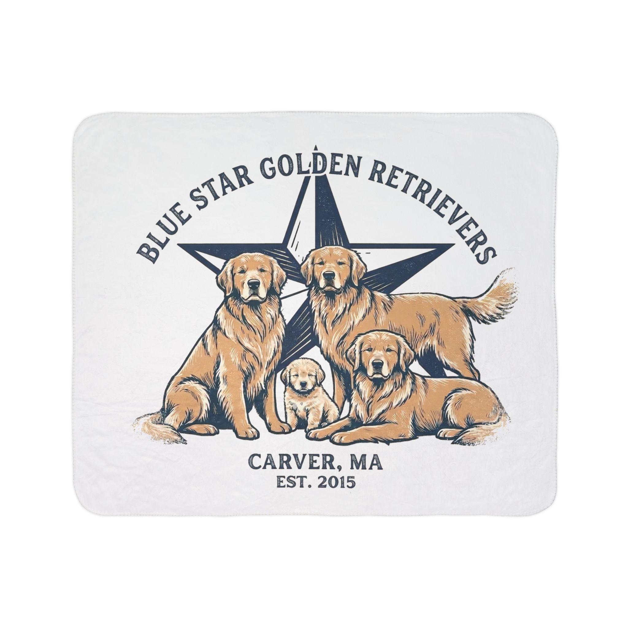 Blue Star Cozy Fleece Sherpa Blanket