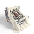 Beach Play Date Cozy Fleece Sherpa Blanket