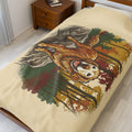 Autumn of a Golden Velveteen Plush Blanket