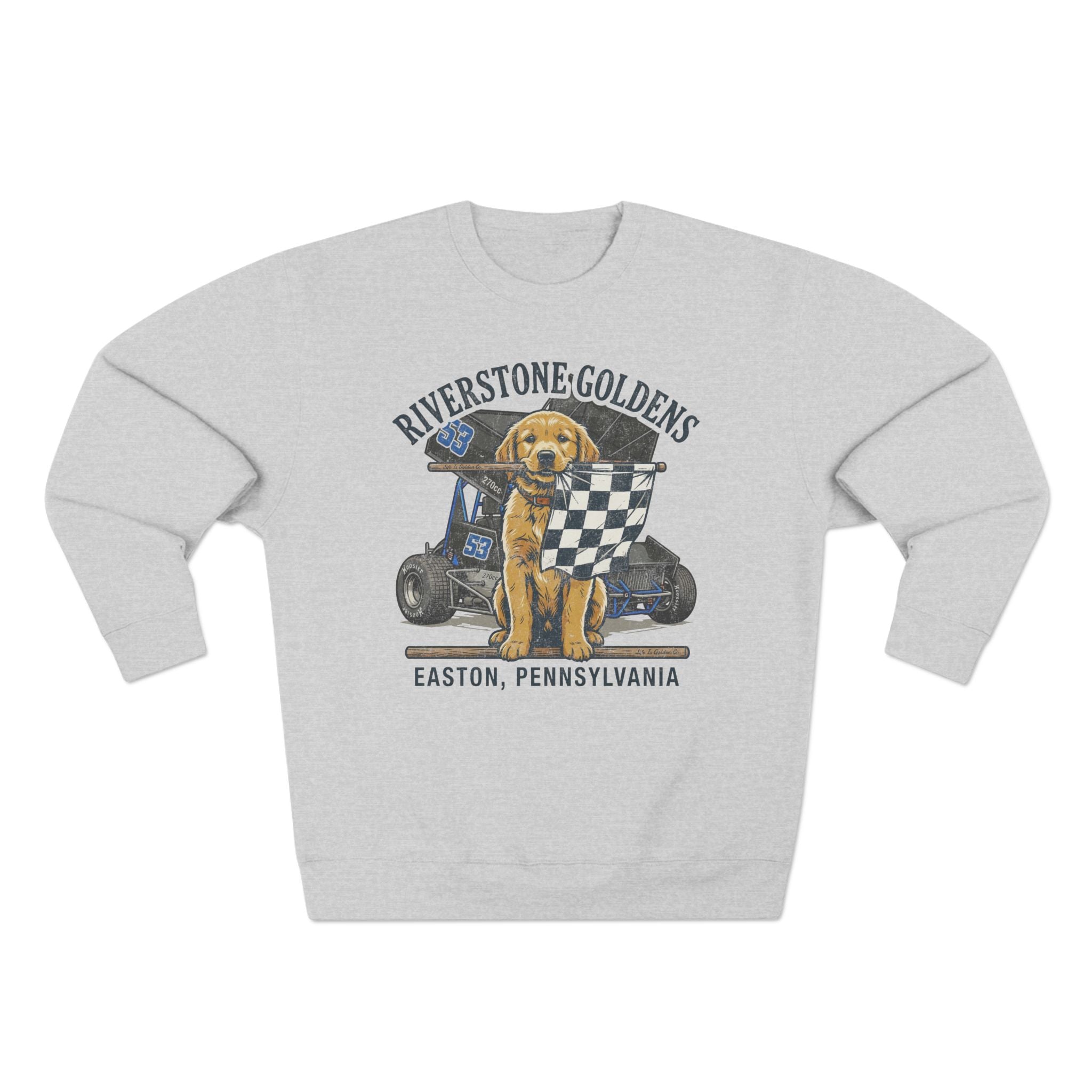 Riverstone Goldens Racing Unisex Crew Neck Sweatshirt