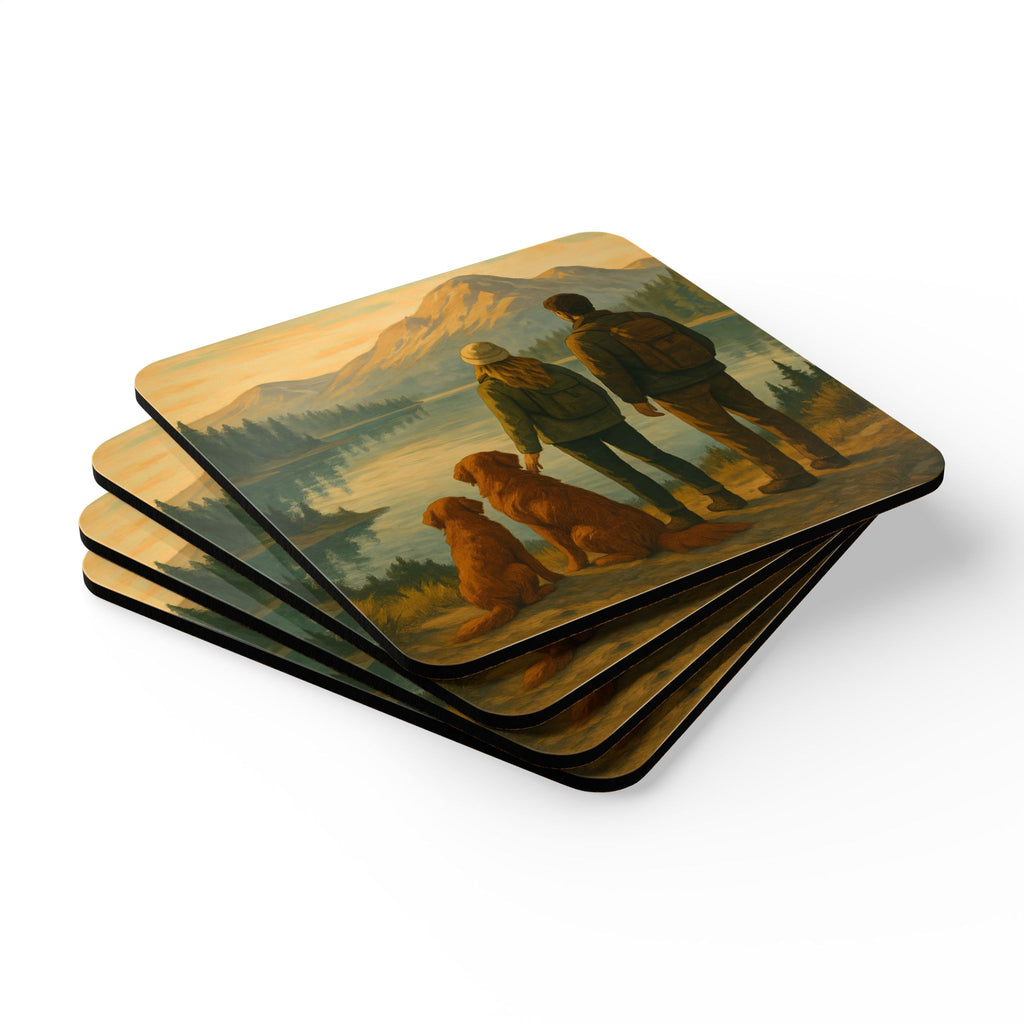The View We Share Corkwood Coaster Set