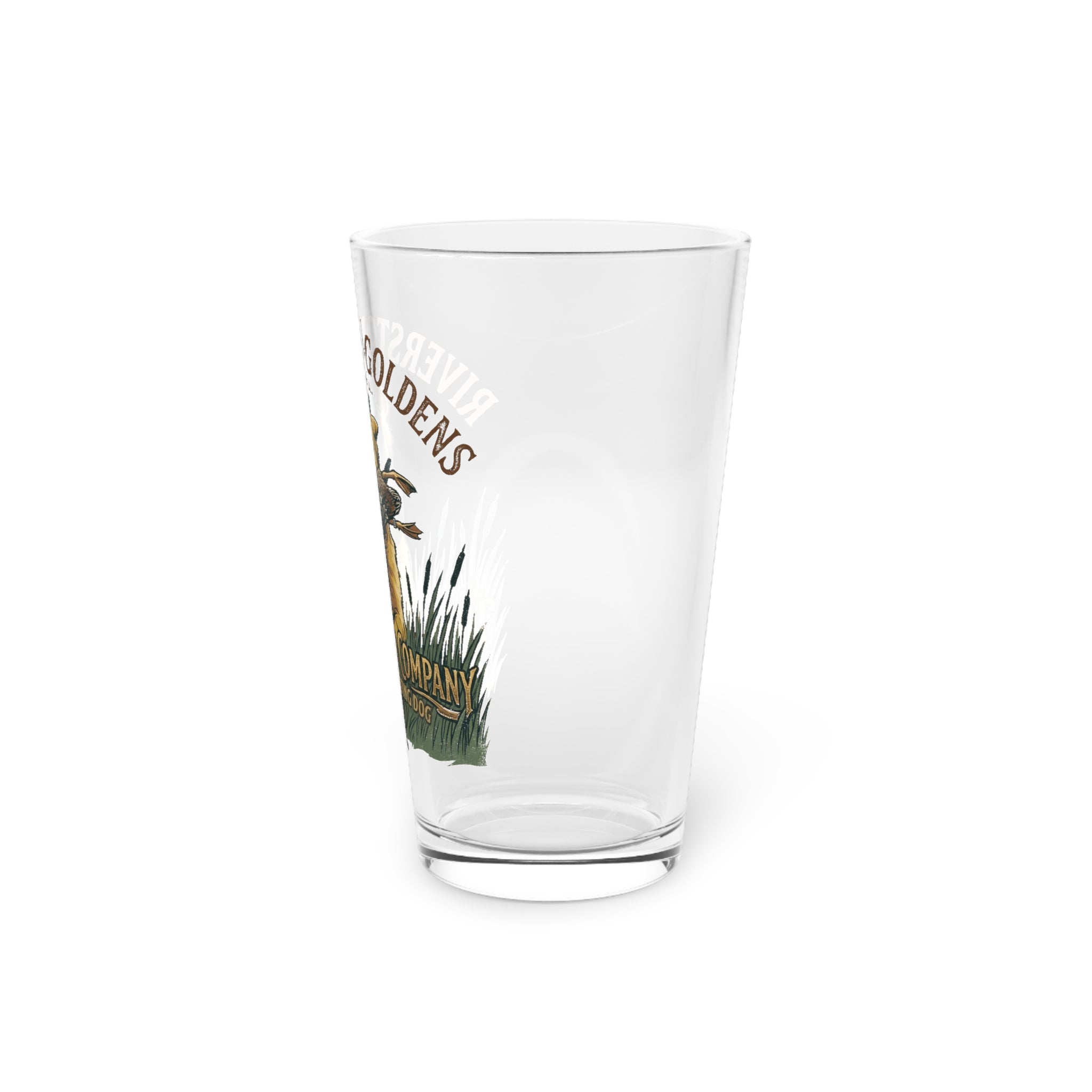 Riverstone Goldens Hunting Pint Glass