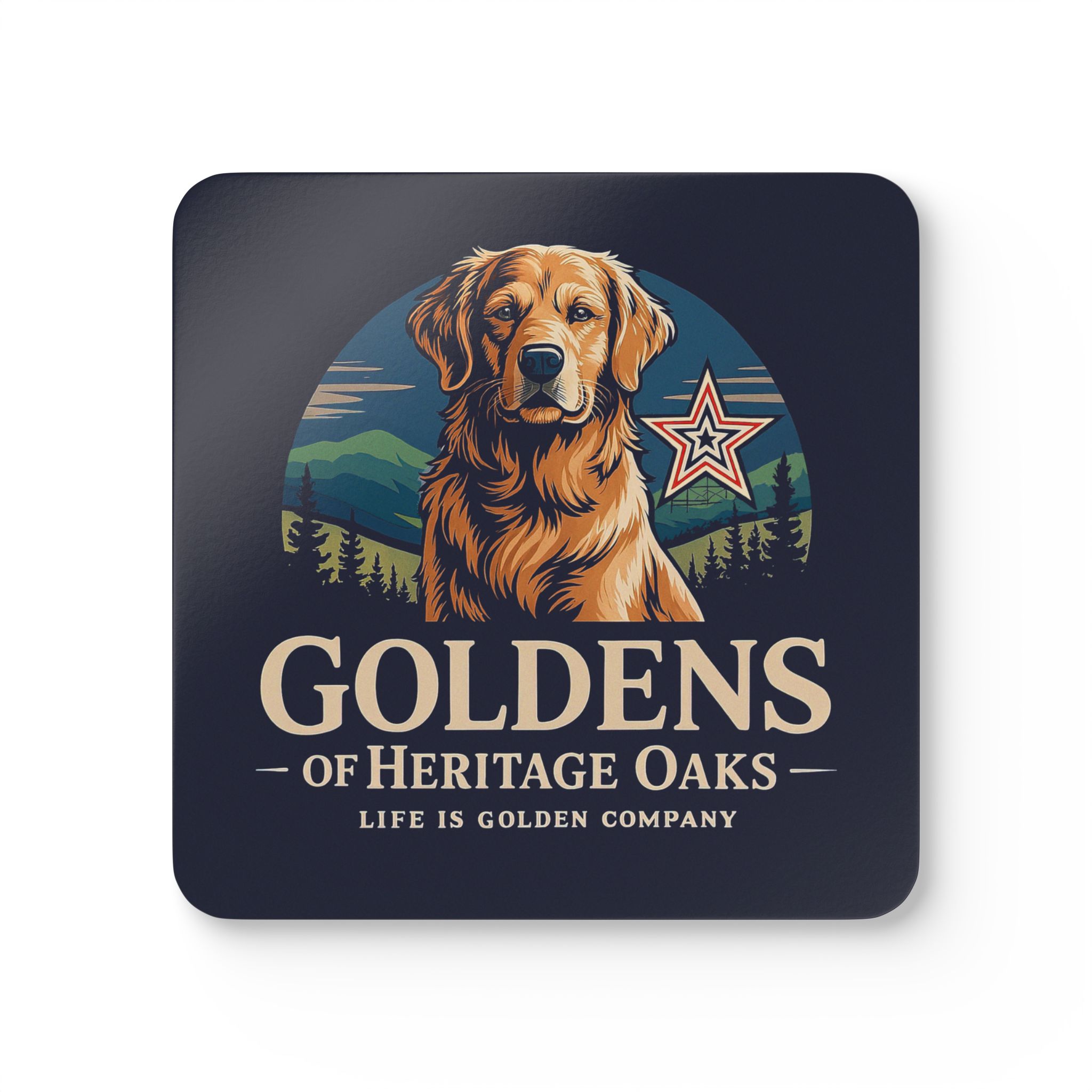 Heritage Oaks Corkwood Coaster Set