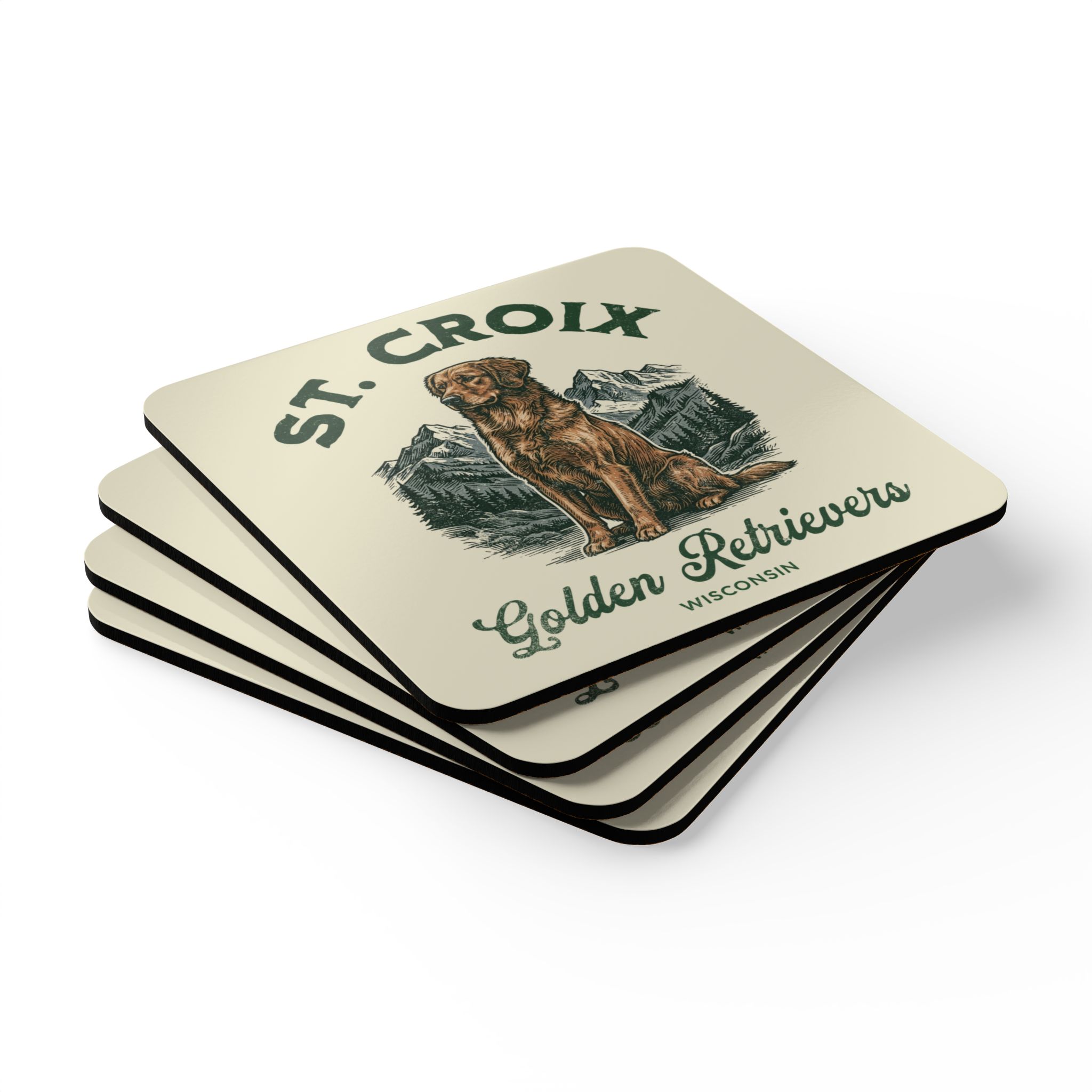 St. Croix Corkwood Coaster Set