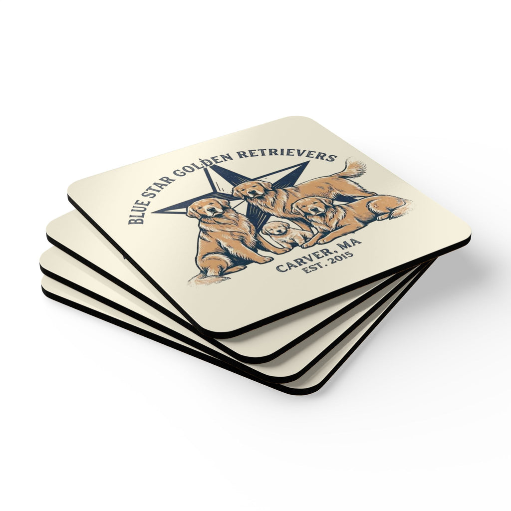 Blue Star Corkwood Coaster Set