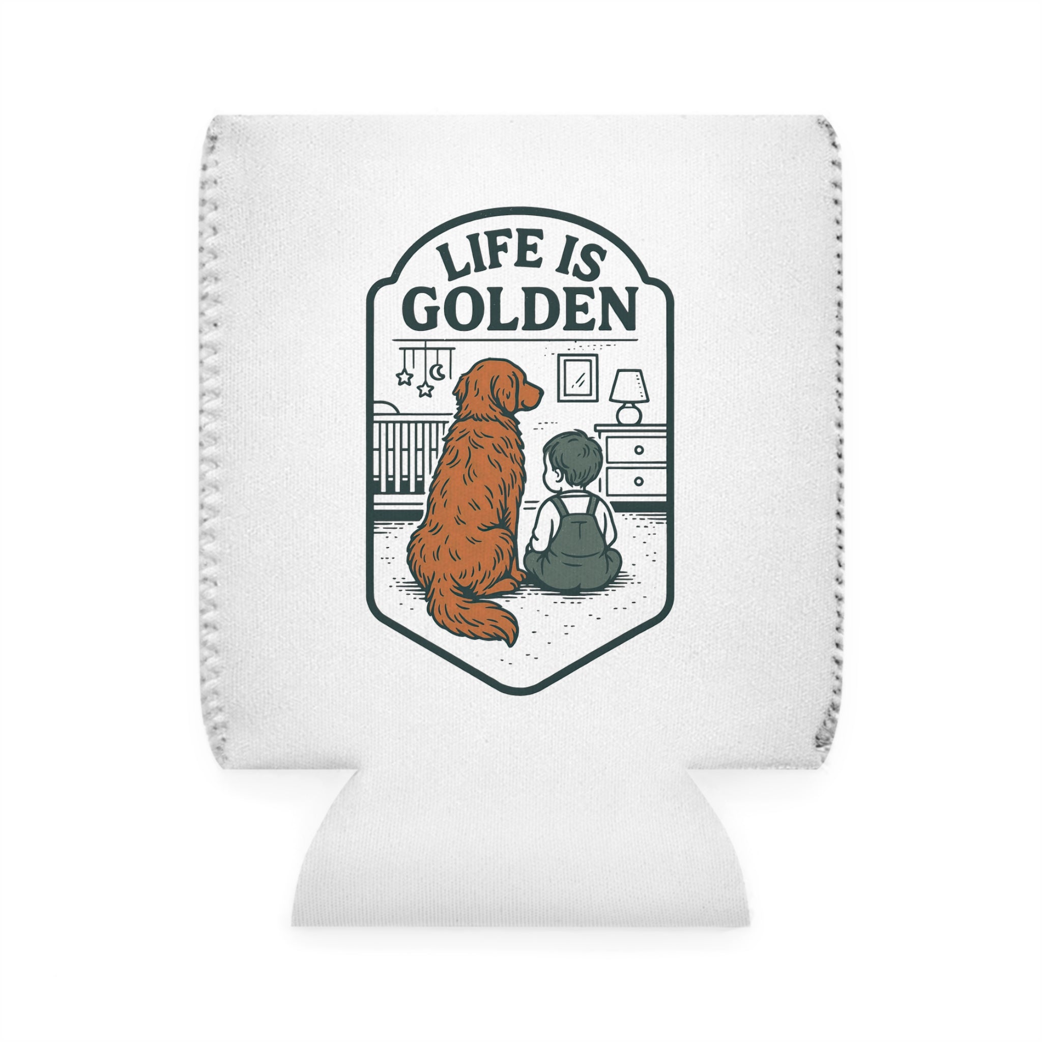 One Golden Year Can Cooler Sleeve